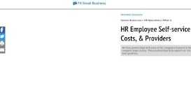 
							         HR Employee Self-service Portals: Definition, Costs, & Providers								  
							    