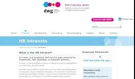 
							         HR intranets - Digital Workplace Group								  
							    
