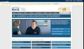 
							         HR - Learning & Organisational Development - University of Kent								  
							    