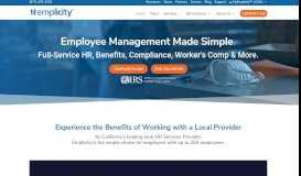 
							         HR Outsourcing & PEO Services | Emplicity California								  
							    