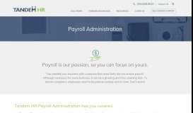
							         HR Payroll Administration | Tandem HR makes payroll easy!								  
							    