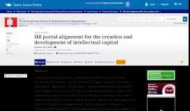 
							         HR portal alignment for the creation and development of intellectual ...								  
							    