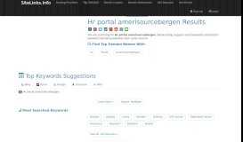 
							         Hr portal amerisourcebergen Results For Websites Listing								  
							    