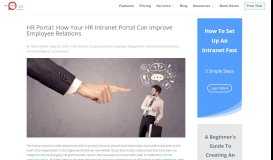 
							         HR Portal: How A HR Intranet Portal Can Improve Employee Relations								  
							    