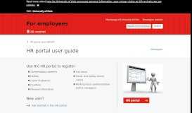 
							         HR portal user guide - For employees - University of Oslo								  
							    