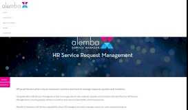 
							         HR Service Request Management - Alemba								  
							    