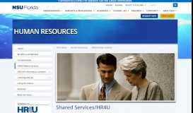 
							         HR Shared Services / HR4U | NSU - Nova Southeastern University								  
							    