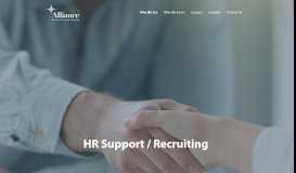 
							         HR Support / Recruiting | Alliance Physical Therapy Partners								  
							    