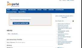 
							         HR4U | The Jobs Portal								  
							    