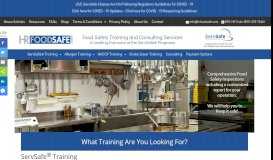 
							         HRFoodSafe: ServSafe® and HACCP Training								  
							    
