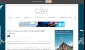 
							         HRG to manage travel for EY across 95 EMEIA countries - CMW								  
							    