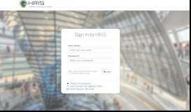 
							         HRIS-Employee Information System Login								  
							    