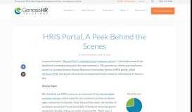 
							         HRIS Portal, A Peek Behind the Scenes - Genesis HR Solutions								  
							    