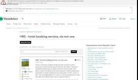 
							         HRS - hotel booking service, do not use. - Bargain Travel Forum ...								  
							    