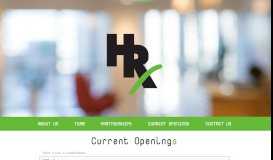 
							         HRx Login - HRx - Job Listings - HRx Jobs - ApplicantPro								  
							    