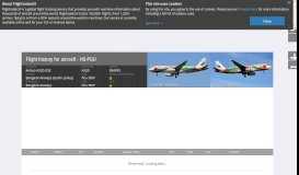 
							         HS-PGU - Airbus A320-232 - Bangkok Airways - Flightradar24								  
							    