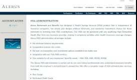 
							         HSA Administration Solutions | Alerus RB								  
							    