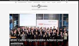 
							         HSBC Career Opportunities: Achieve your ambitions | AlphaGamma								  
							    