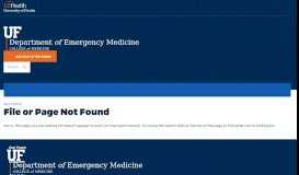 
							         HSC IT Support - UF Emergency Medicine's - University of Florida								  
							    