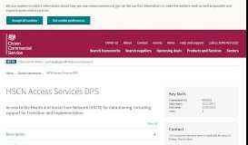
							         HSCN Access Services DPS - CCS - Crown Commercial Service								  
							    