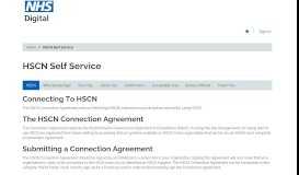 
							         HSCN Self Service - NHS Digital Customer Portal								  
							    