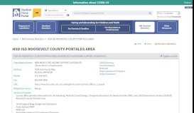 
							         HSD ISD ROOSEVELT COUNTY ... - New Mexico Medical Home Portal								  
							    