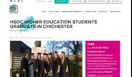 
							         HSDC Higher Education students graduate in Chichester | Havant ...								  
							    