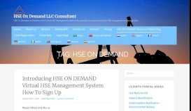 
							         HSE On Demand Archives - HSE On Demand LLC Consultant								  
							    