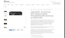 
							         HSG-25000 - On Premise WiFi Hotspot Captive Portal/Radius/AAA ...								  
							    