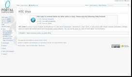 
							         HTC Vive - Portal Wiki								  
							    