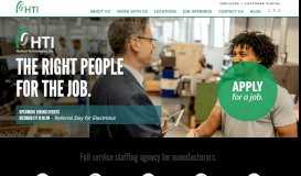 
							         HTI - Human Technologies, Inc: Staffing Agency Headquartered in SC								  
							    