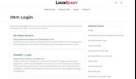 
							         Htm Login — Sign in to Account - loginready.com								  
							    