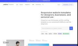 
							         HTML5 responsive website templates | Webflow								  
							    