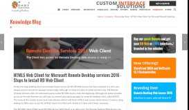 
							         HTML5 Web Client for Microsoft Remote Desktop services 2016 ...								  
							    