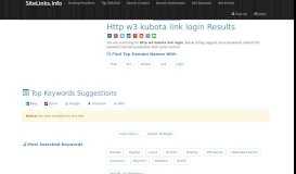 
							         Http w3 kubota link login Results For Websites Listing								  
							    