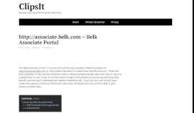 
							         http://associate.belk.com – Belk Associate Portal - Clipsit								  
							    