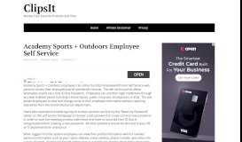 
							         http://myinfo.academy.com – Academy Sports + Outdoors Employee ...								  
							    