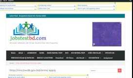 
							         http://rms.bwdb.gov.bd/orms/ apply Archives - Jobs Test bd								  
							    