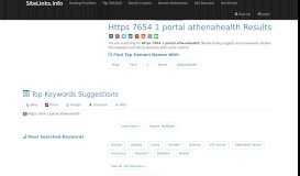 
							         Https 7654 1 portal athenahealth Results For Websites Listing								  
							    