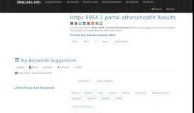 
							         Https 9954 1 portal athenahealth Results For Websites Listing								  
							    