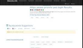 
							         Https peoee prismhr peo login Results For Websites Listing								  
							    
