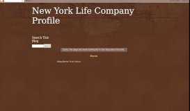 
							         Https Performancemanager4 ... - New York Life Company Profile								  
							    