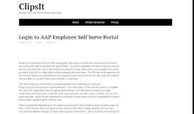 
							         https://aap.evolutionpayroll.com/ess#/login - Login to AAP Employee ...								  
							    