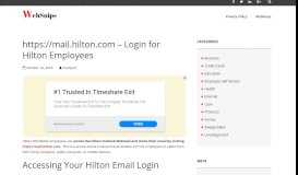 
							         https://mail.hilton.com – Login for Hilton Employees - Websnips								  
							    