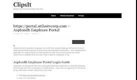 
							         https://portal.utilservcorp.com – Asplundh Employee Portal - Clipsit								  
							    