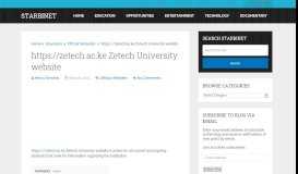 
							         https://zetech.ac.ke Zetech University website - Starbinet								  
							    
