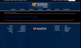 
							         http://www.utm.edu - The University of Tennessee at Martin								  
							    