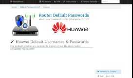 
							         Huawei Default Usernames and Passwords (updated January ...								  
							    