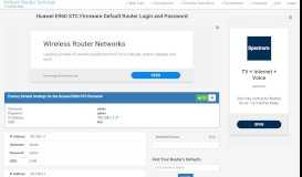 
							         Huawei E960 STC Firmware Default Router Login and ...								  
							    