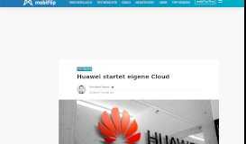 
							         Huawei startet eigene Cloud - mobiFlip								  
							    